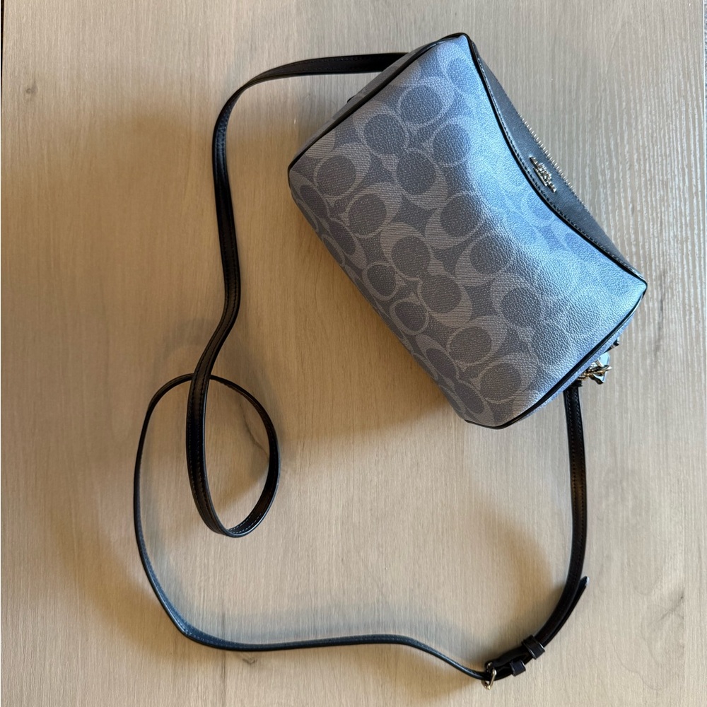 Coach Blue Monogram Crossbody Bag
